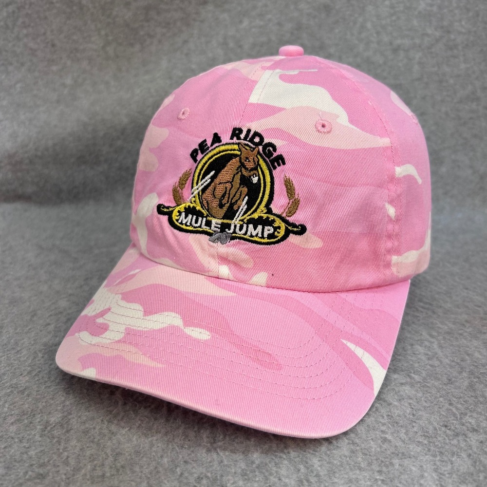 Pea Ridge Mule Jump Womens Pink Port Authority Hat Camo Adjustable OSFA